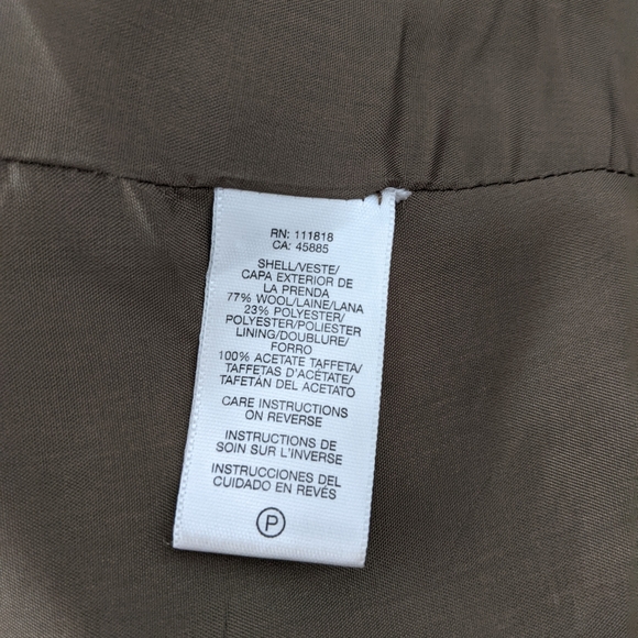 MICHAEL Michael Kors Collared Peacoat Olive Green M - Picture 11 of 13